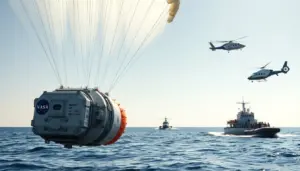 how do astronauts return to earth